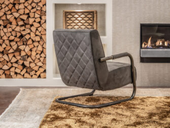 grijze leren fauteuils uit voorraad