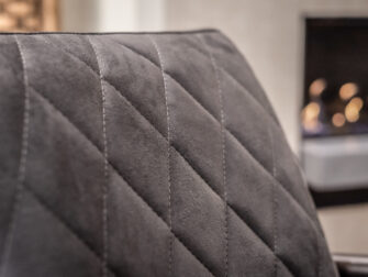 antraciet fauteuil met armleunigen