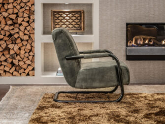 industriële fauteuil groen