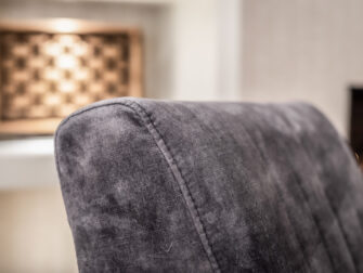 luxe antraciet stoffen zetel
