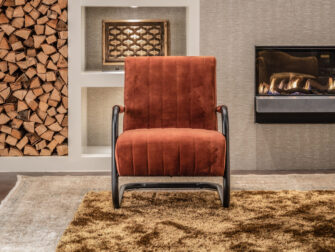 stoffen zetel met retro zitting