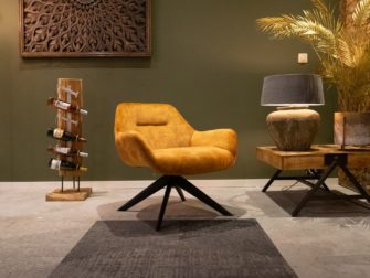 Stijlvolle fauteuil op voet