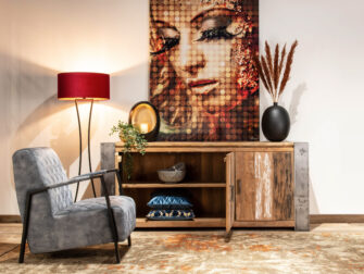 industrieel dressoir met veel opbergruimte