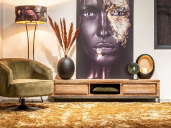 modern tv-meubel van teakhout