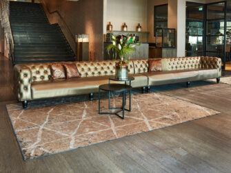 donkerbruin vloerkleed bamboe Radisson - brown 18 - maat 240x340cm