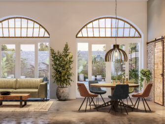 ronde tafel industriele poot