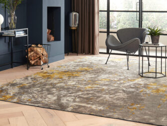 lichtgrijs vloerkleed bamboe Rousseau maat - 160x230cm