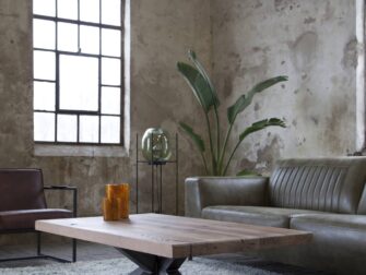 salontafel massief eiken blad