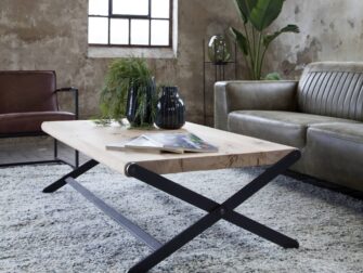 massief eiken salontafel