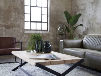 salontafel stalen kruispoot