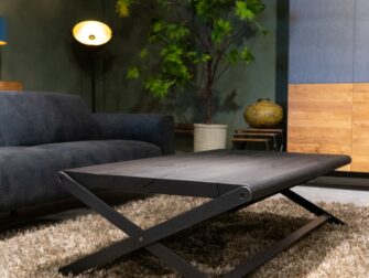 Salontafel Bellaria 140x80cm in intense black