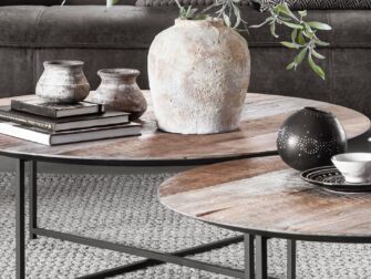 salontafel teak rond