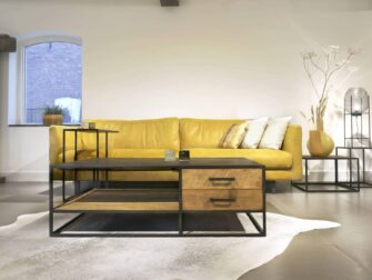 Salontafel met staal