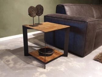 bijzettafel oud teak