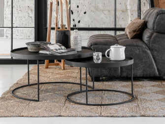 Salontafel Rome set van 2 - black