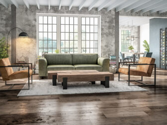 robuuste salontafel dikke balken