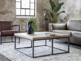 salontafel stalen onderstel