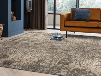 grey vloerkleed bamboe Snake - kleur 23 - 200x290cm