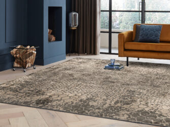 grijs vloerkleed bamboe Snake - kleur 23 - 160x230cm