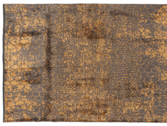 grijs vloerkleed bamboe Snake - maat 200x290cm