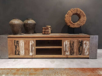 stijlvol tv-meubel met stalen frame