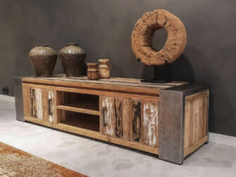 robuust tv-meubel met open vakken