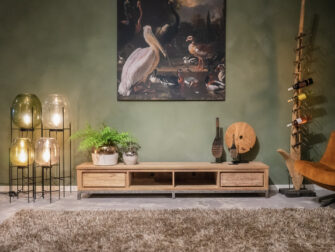 industrieel tv-meubel teak