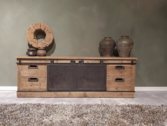 tv meubel met schuifdeurtjes