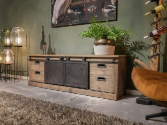 tv meubel met schuifdeurtjes