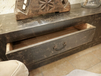 zwart tv meubel met laden