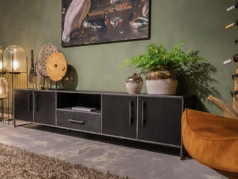 tv-meubel zwart hout