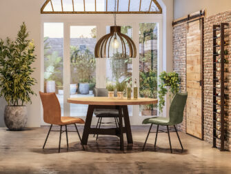 ronde eiken maatwerk tafel