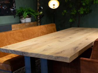 Eetkamertafel grof blad