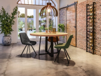 ronde tafel platte strip poot