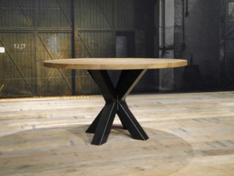ronde tafel stalen poot