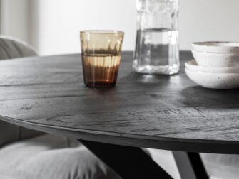 ronde tafel oud teak