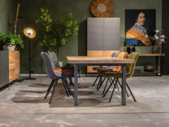 eettafel stalen onderstel