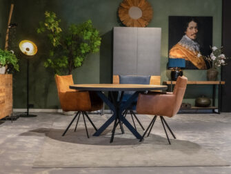 eettafel met stoelen