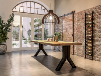 Tafel Medici 260x100cm in gerookt ultra matte lak