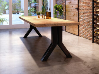 Tafel Medici 260x100cm in gerookt ultra matte lak