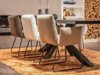 zwarte sovana eetkamertafel tower living