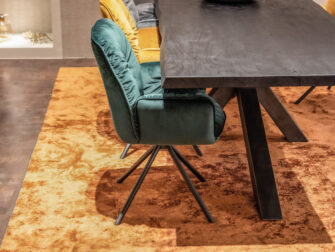 industriële tafel stalen poot acacia hout