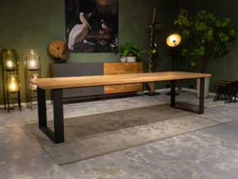 lange eiken eettafel