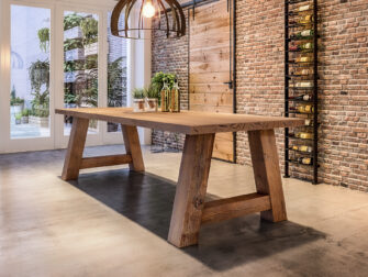 eiken tafel houten a poot