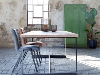 industriele tafel oud eiken