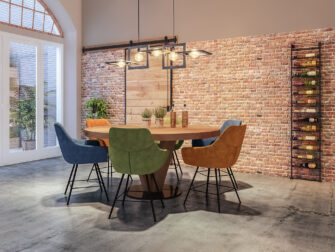 ronde oud eiken tafel