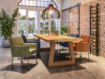 massieve eiken eettafel