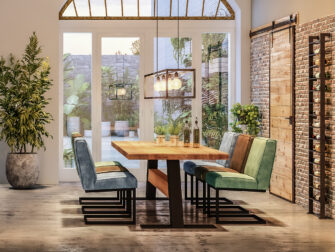 industriele lange tafel