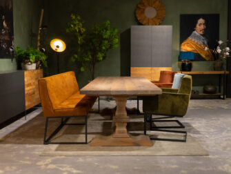 landelijke eetkamertafel