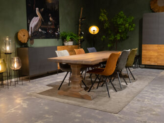 tafel met tussenbalk